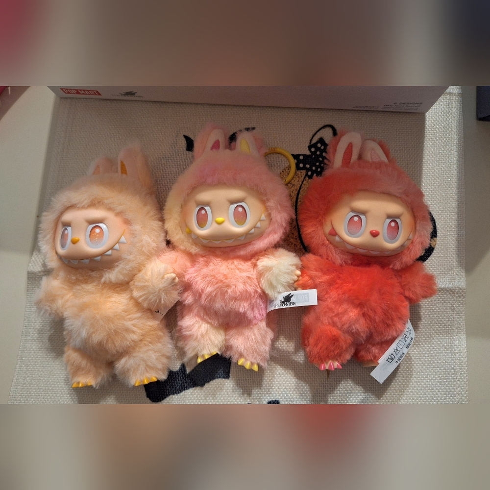 3 pc Set Authentic Big into Energy Labubus